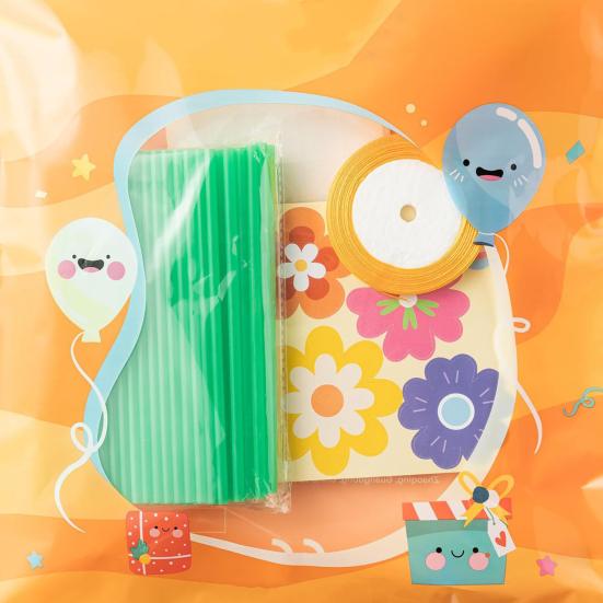 24 шт./компл., букет цветов на день матери, набор для рукоделия, набор для поздравительных открыток «сделай сам», набор для изготовления крафт-бумажных карточек, неделя признательности учителя, подарок, ремесло