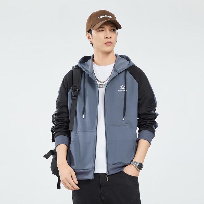 paul frank Мужская осенняя повседневная толстовка с капюшоном на молнии