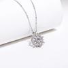 Новый 1 карат D Цвет Муассанит Алмазная Ветряная Мельница Ожерелье Стерлингового Серебра 925 Цепи Ювелирные Изделия Подарки Оптовая Продажа
