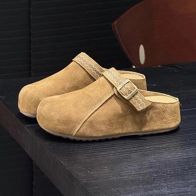 Модные женские шлепанцы на платформе, балетки, повседневные мюли с ремешком, модные сандалии для платья, лето 2025, новый дизайнерский спортивный стиль, женская обувь