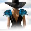 Artificial Feather Shawl Gothic Collar for Performance Shows Party