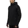 Adidas Logo Knit Hooded Jacket Men Outerwear Black BQ6925