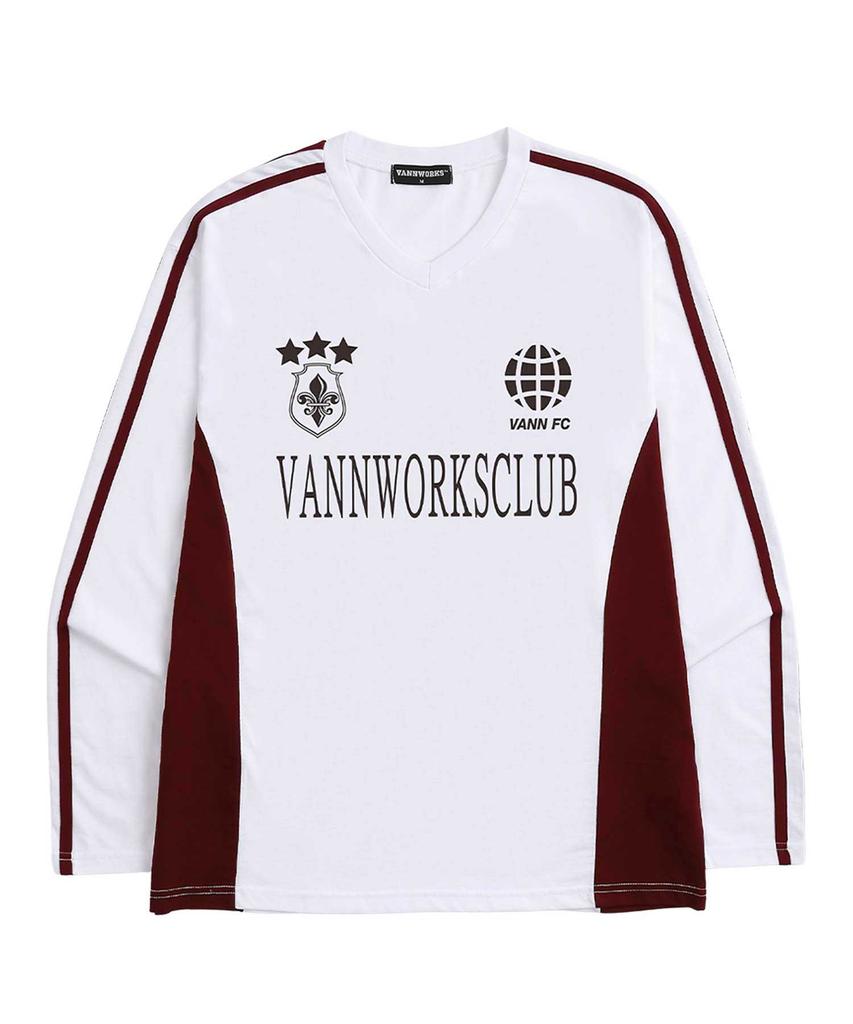 VANNWORKS Спортивная Long Sleeve Блоккор Версия 1 (Vls0011) Белое вино