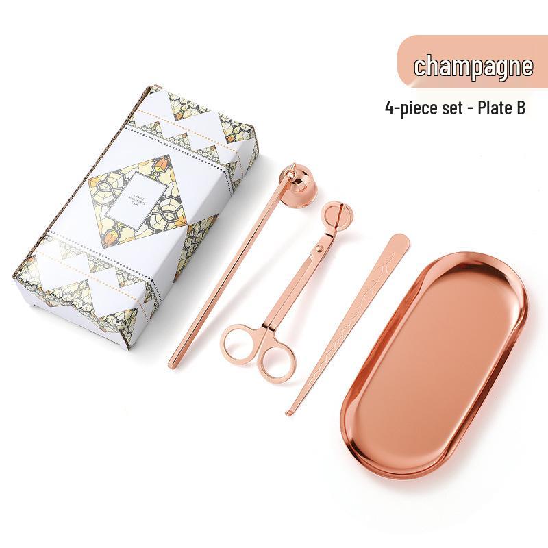 Набор инструментов для ароматерапевтических свечей из нержавеющей стали: Маленький тушитель и ножницы