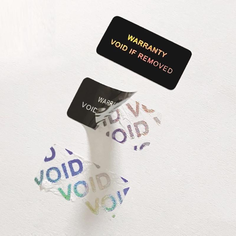 100 шт., гарантийная защитная наклейка, защитная печать, хрупкая бумага, защита от несанкционированного доступа, гарантия, пустая этикетка, клейкая этикетка Guanante