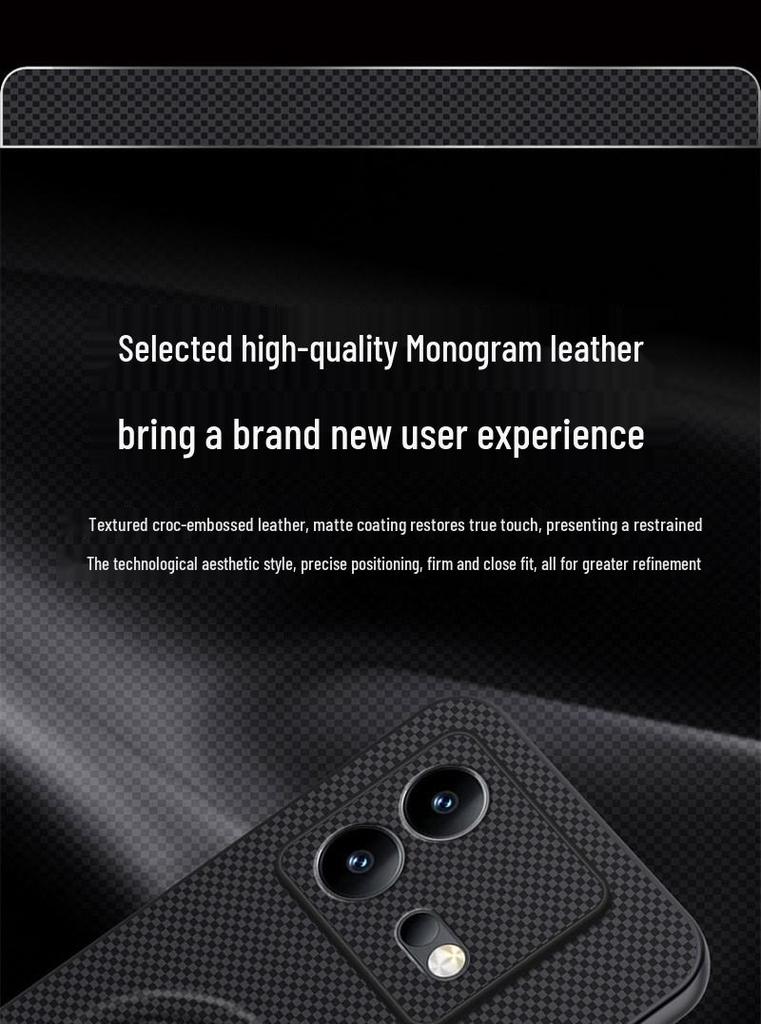 Магнитный чехол для телефона iQOOneo8 Pro - Полное покрытие, Ударопрочный, Стильный текстурированный дизайн