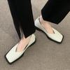 Spring Summer New Mary Janes Flats Shoes Lolita Retro Women Sandals Dress Fashion Chunky Shallow Shoes Pu Leather