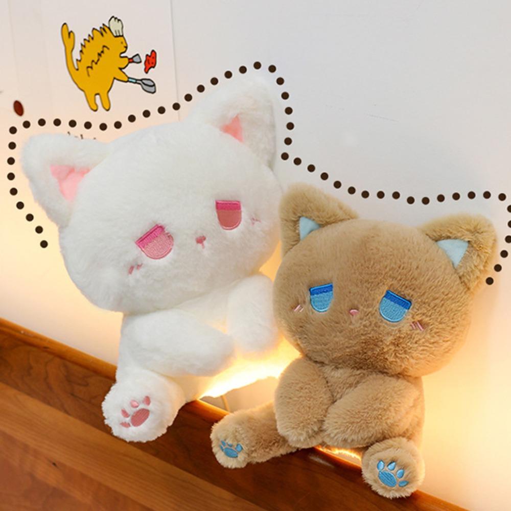 Emo Bear Black Cat Plush Toy Comfortable Stuffed Animal Doll Lovely Plush Bear Doll Toy Home Decor