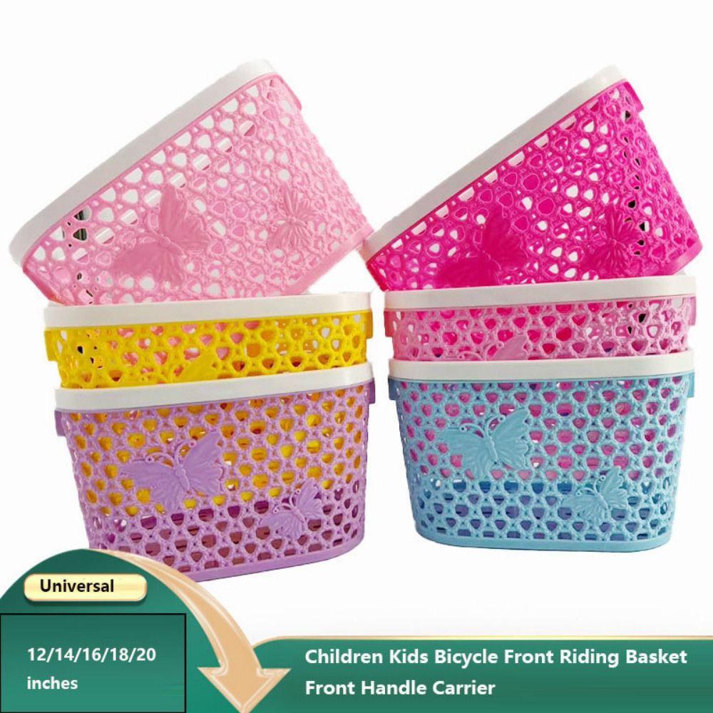12/14/16/18/20 inches Universal Children Kids Bicycle Basket Front Handle Carrier