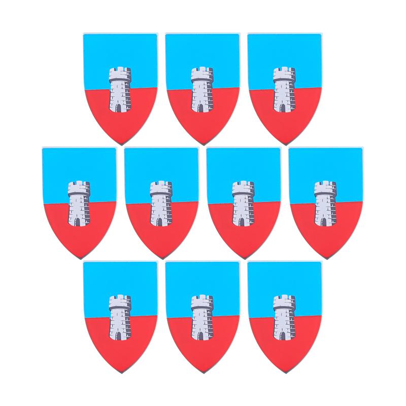 MOC Средневековый Военный Замок Оружие Римский Рыцарь Шлем Щит Аксессуары Строительные Блоки Зеленый Дракон Лев Крестоносец Кирпичи Игрушка