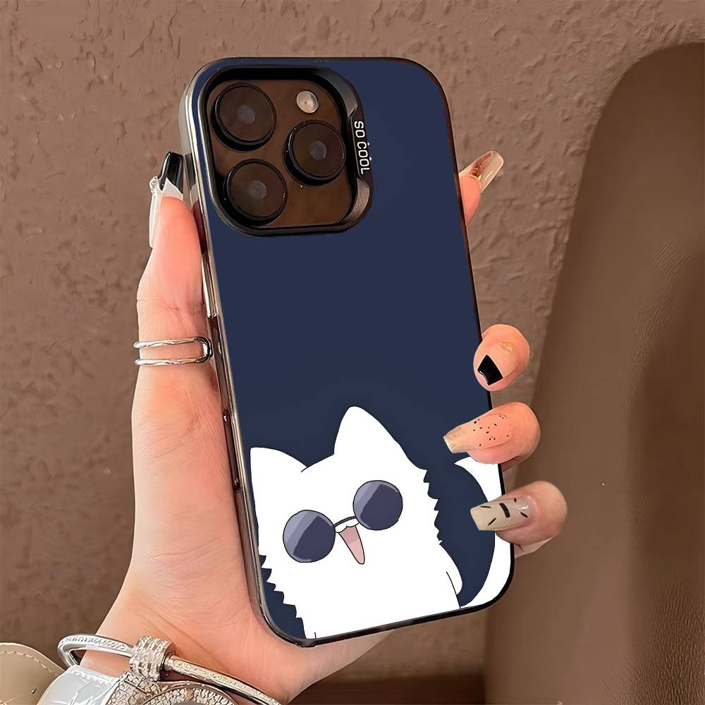 Чехол для телефона J-jujutsu kaisen для iPhone 17 17Air 16 15 14 13 12 11 Pro Max Plus Цветной Серебристый