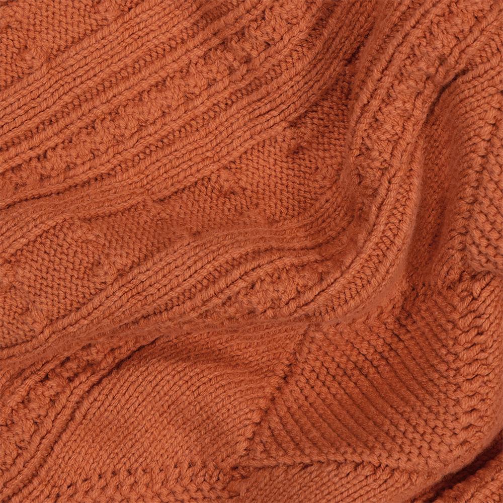 MAHAGRID Fisherman Knit Sweater Orange(Mg2Dfmk624A)