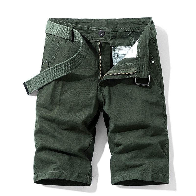 Export Export Tail Goods Multi-Pocket Pure Cotton Workwear Shorts Summer Men's Plus Size Loose Casual Straight-Leg Half Length Middle Pants