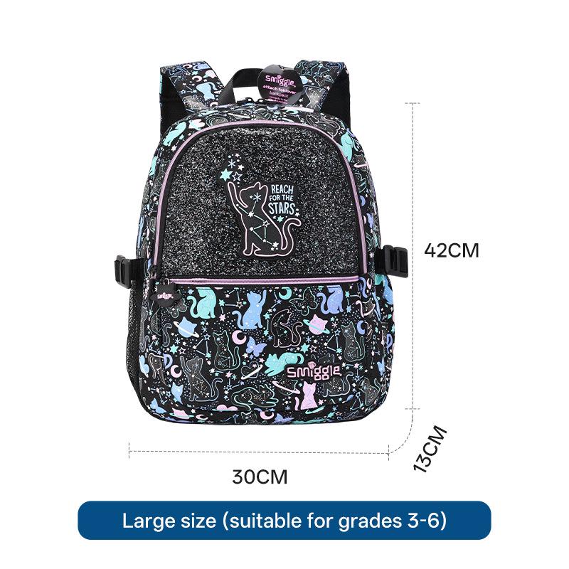 Smiggle Австралия Большой Мультяшный Школьный Рюкзак - Водоотталкивающая, Вместительная Детская Сумка