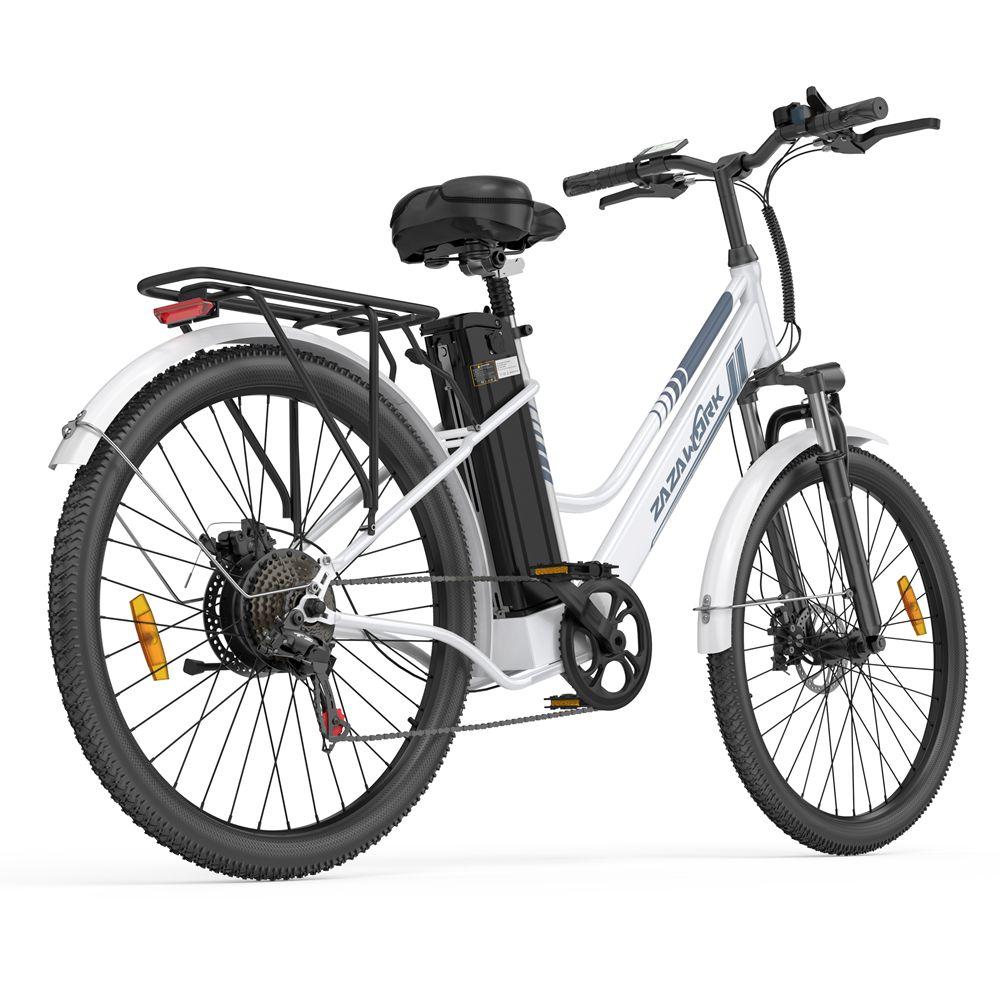 Electric Bicycle Zazawork C26 Pro 250W Motor 26" Tire City Electric Bike 36V 20Ah Urban Commuter Electric Bike 7 Speed Dual Disc Brakes