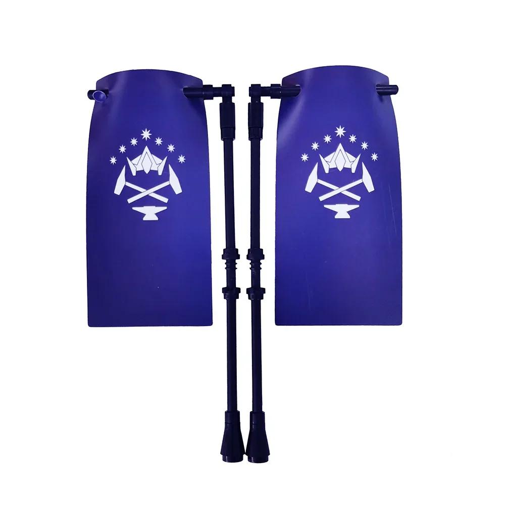 Флаг Строительный блок Средневековые города-государства Военная фигурка Флаг Оружие Древний Священная Римская империя Иерусалим Рыцарь Святого Лазаря Легион Игрушка