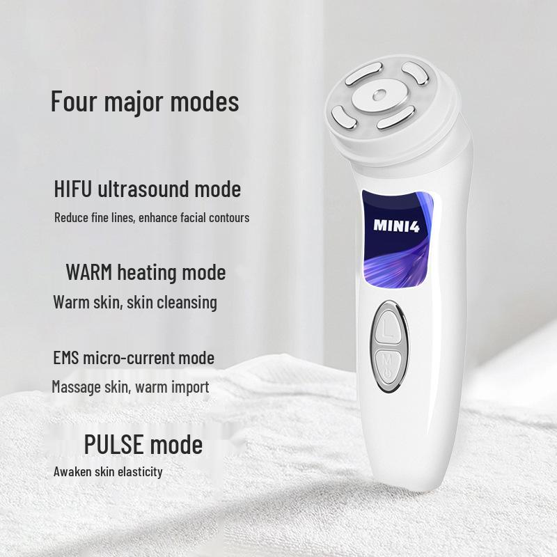 4th Gen Mini HIFU Ultrasonic Facial Massager for Skin Rejuvenation