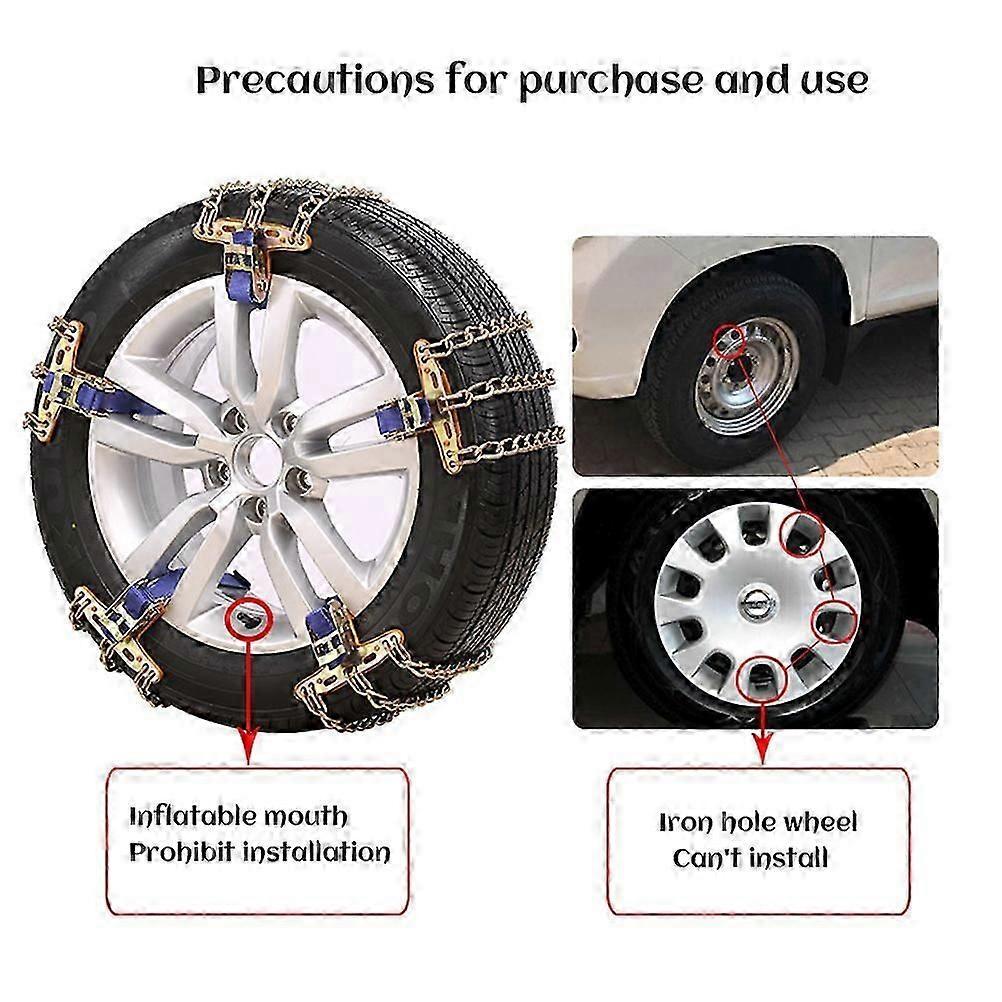 Snow Chains Car Anti Slip Tire Chains Anti Skid Tire Snow Chains For Car Suv Trucks