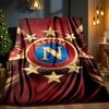 Napoli Football Club Emblem Blanket Outdoor Flannel Blanket for Camping, Hiking, Garden Parties, Picnic Essentials,gift for family and friends