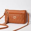 Women's Mini Messenger Bag: High-End Tassel Soft Leather for Middle-Aged Women CLE