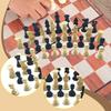 32 шт. Шахматные фигуры Пешки для настольной игры Гладкие Король 3,74 дюйма Шахматные фигуры для профессионалов Детей