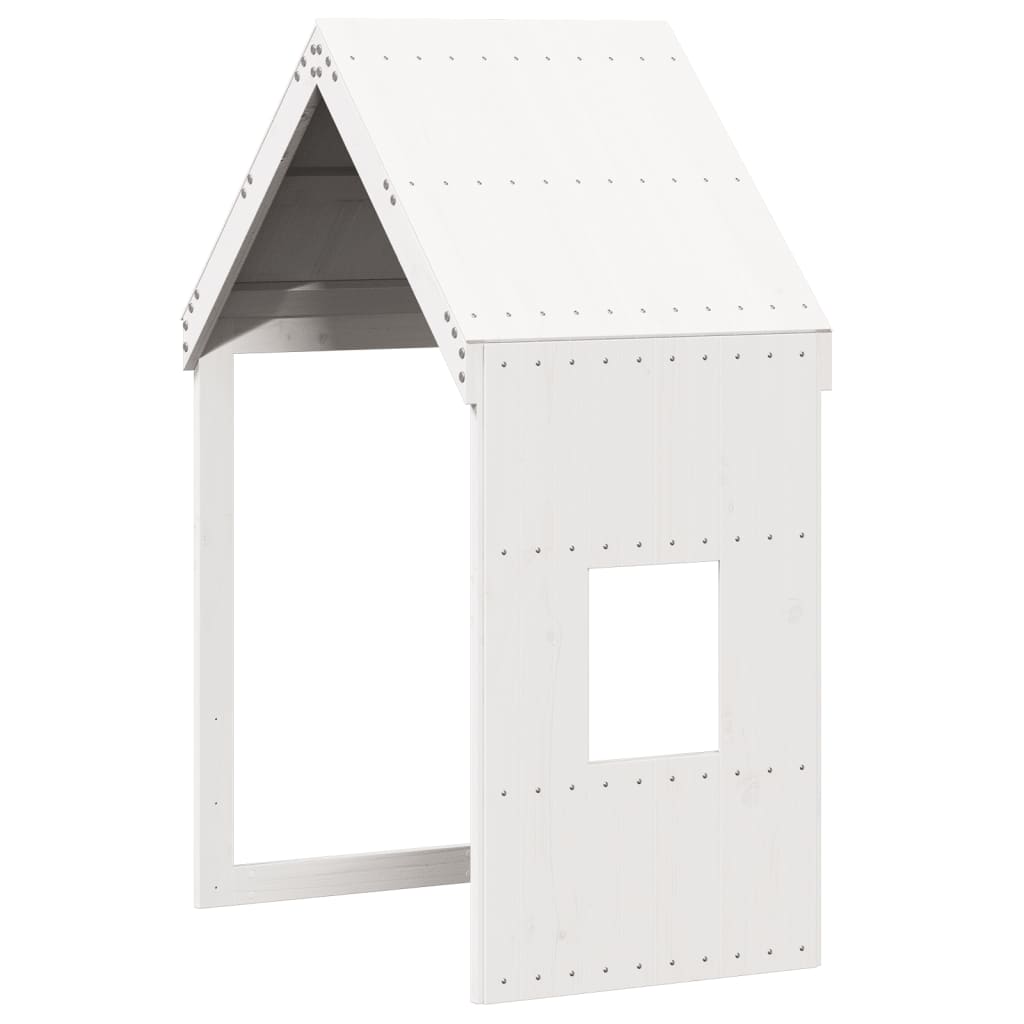 Bunk Bed with Canopy White 80x200 cm Solid Pine Wood