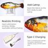 1/3Pcs Plush Interactive Cat Toy Motion Sensor Realistic Flopping Catnip Kicker Toy  Boredom Relief