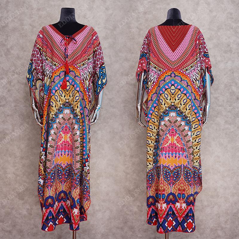 Женская пляжная туника в стиле бохо