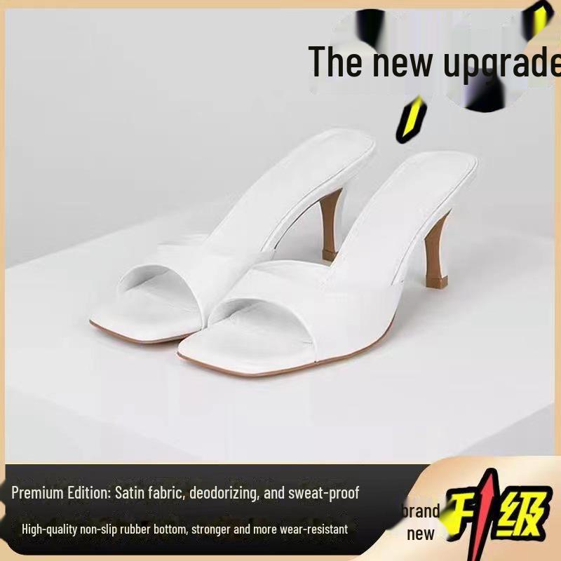 Лето 2023 г. Женские босоножки на шпильке с квадратным носком — в британском стиле для активного отдыха, большой размер, лакированная кожа