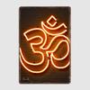 OM Neon Sign Religious Neon Sign Poster Metal Plaque Pub Garage Home Decor Tin Sign Vintage Room Wall Decoration