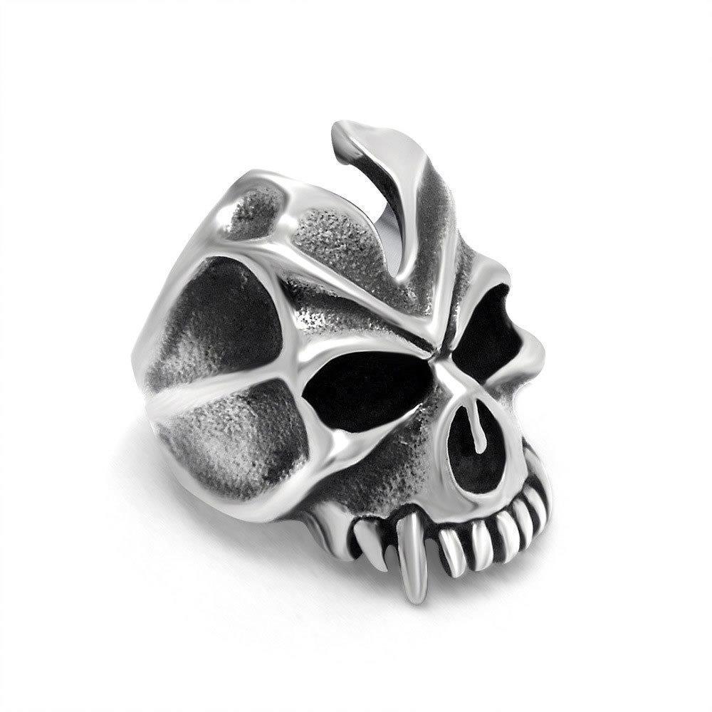 European and American Retro Exaggerated Jewelry Halloween Monster Skull Ring Men's Domineering Ring