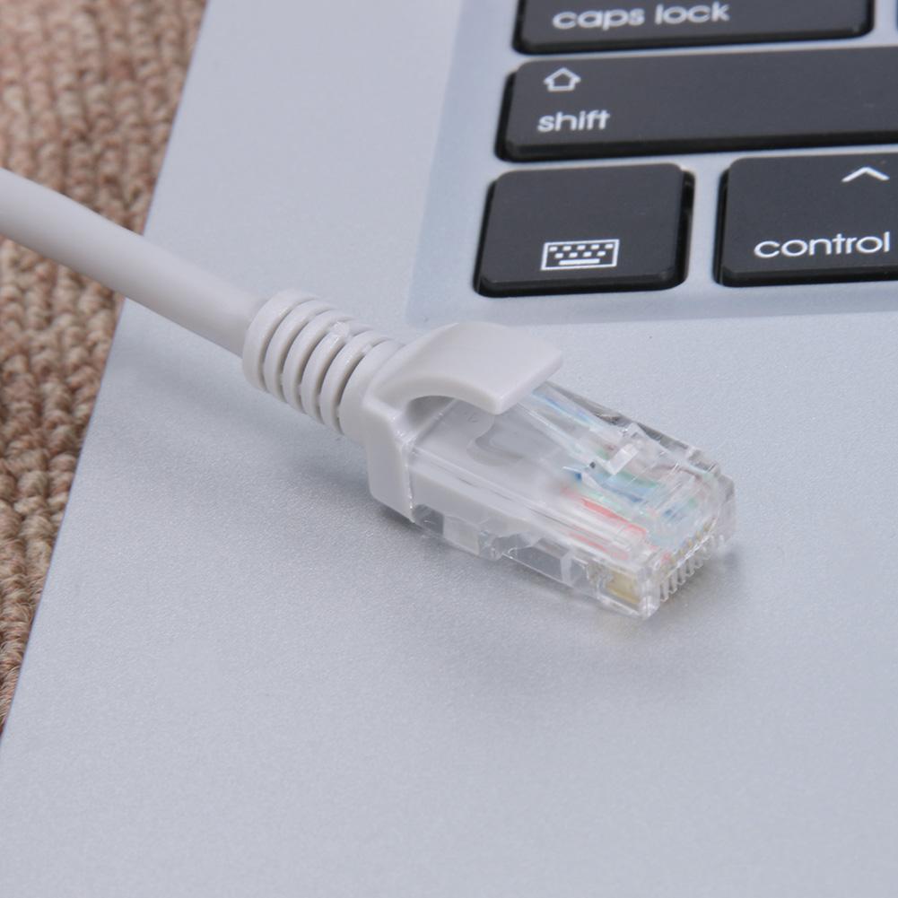RJ45 Cat5e CAT5 Ethernet LAN Сетевой кабель для ПК PS XBox Интернет-маршрутизатор Белый