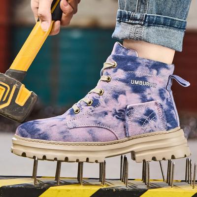 2025 Новая Мода Женские Защитные Ботинки Ударопрочный Стальной Носок Защита от Проколов Кевлар Уличные Легкие Женские Рабочие Ботинки