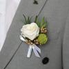 Брошь унисекс в цветочной форме, противоскользящая праздничная одежда, украшение, булавка с бантом, ювелирные изделия для выпускного вечера, свадьба