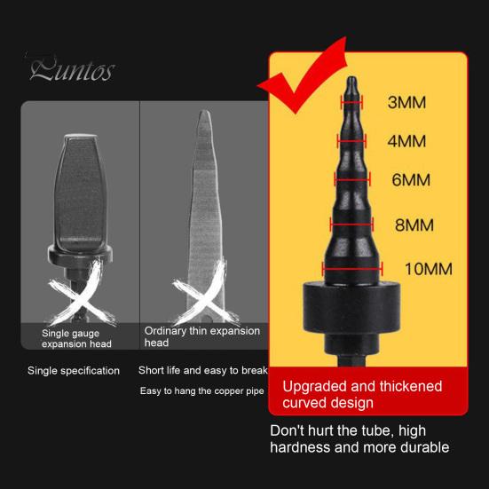 5-в-1 расширитель медной трубы для кондиционера, сверло для обжима, термостойкое нержавеющее портативное средство для ремонта расширителя обжимной трубки