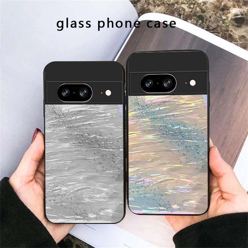 Неоновая Чернильная Схема Рифм Для Google Pixel 8 7 9 10 Pixel 10 Pro XL Pixel 9 Pro XL Pixel 8a 7a Pixel 7 Pro Черный Стеклянный Чехол Для Телефона