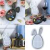 Creative Silicone Tray Molding Rabbit Ear Easy Demolding Moulds Silicone Crafting Molds Suitable for Home Projects