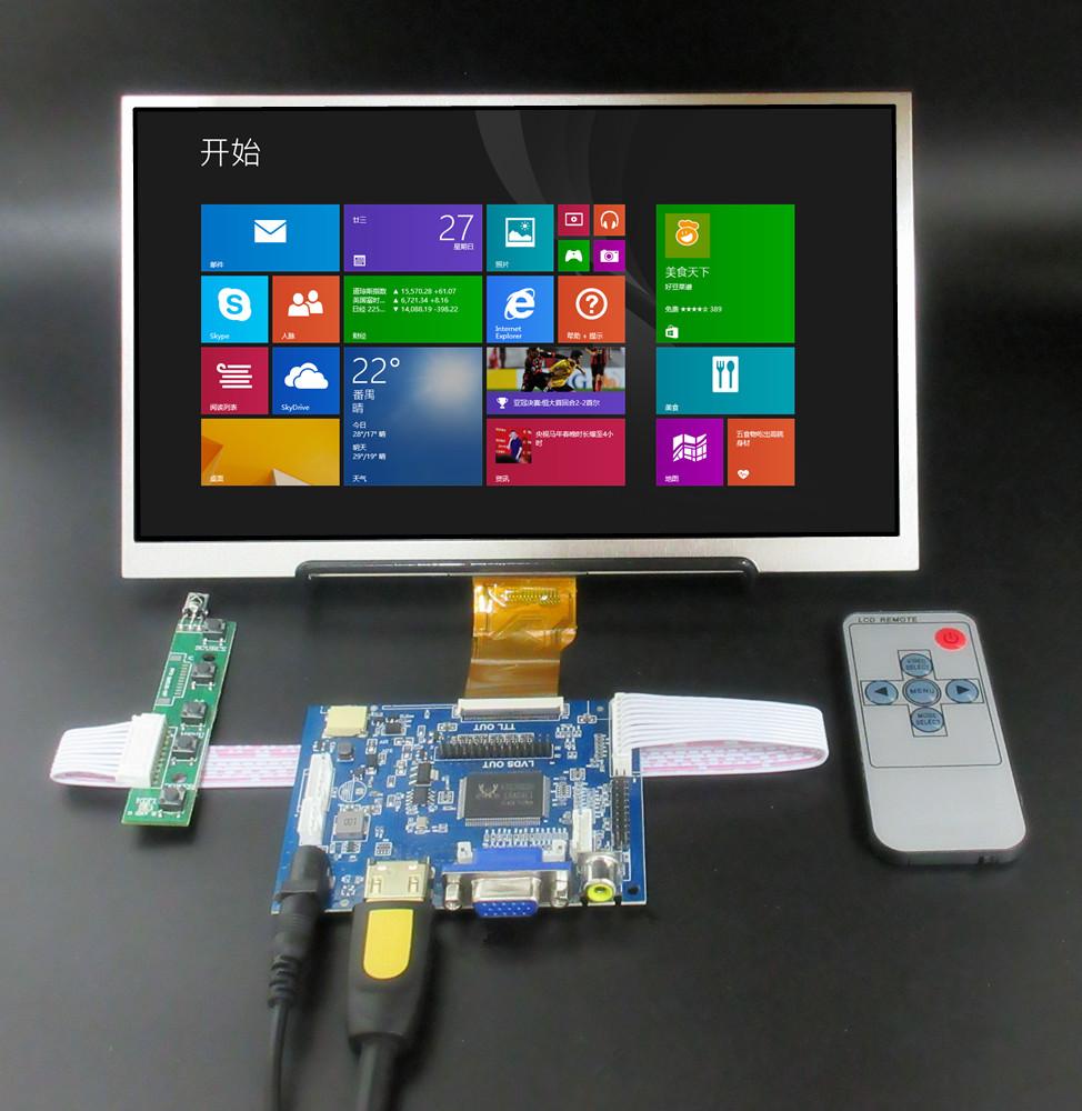 10,1-дюймовый экран 1024*600, ЖК-дисплей TFT-монитор, плата управления драйвером, HDMI-совместимый VGA AV для Lattepanda, Raspberry Pi