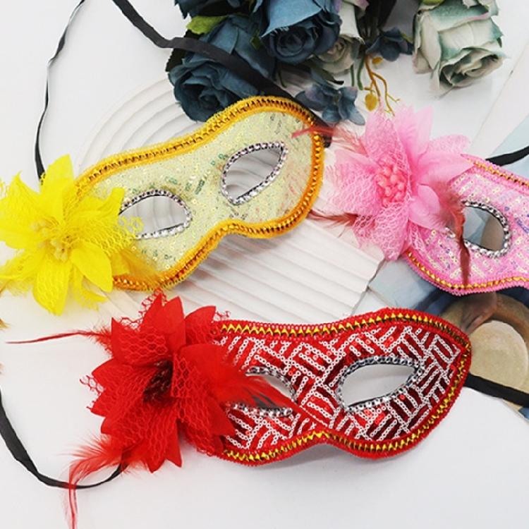 Маскарадная маска с пайетками Венецианская маска Маска Марди Гра для Хэллоуина Маскарадная вечеринка Костюм Маска на пол-лица Маска для глаз