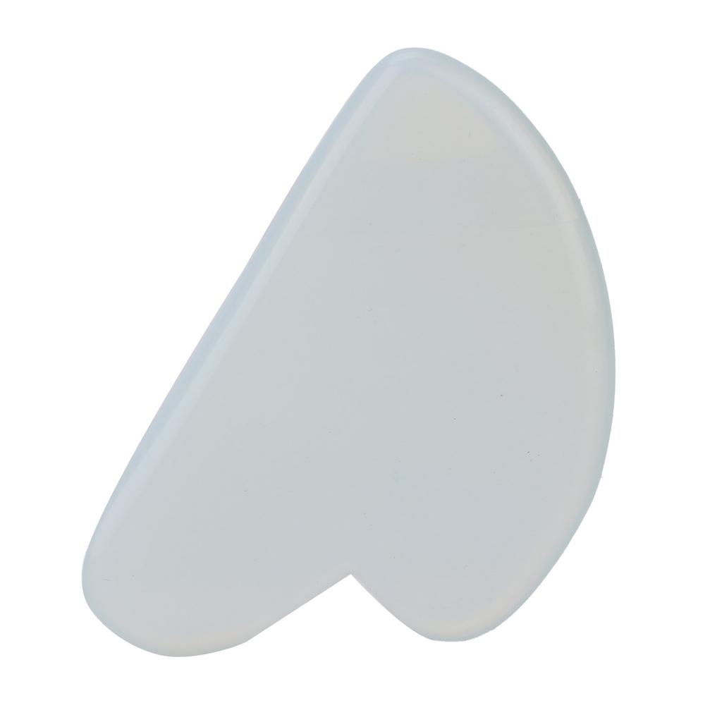 Доска Гуа Ша Белый Опал Камень Форма Сердца Скребковый Массажный Инструмент для Лица Шеи Тела