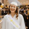 Пояс выпускника 2026 года Черно-белый блестящий пояс для выпускного Уникальные ленты с поздравлениями Академический подарок на выпускной