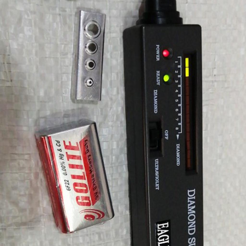 High Accuracy Diamond GemTester Pen Portable GemstoneSelector LED Indicator Accurate Reliable Jewelry UV Light Test Tool