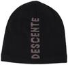Descente Knit and Simple DWBWJC60 BLK Cap, Warm, Sweat-Wicking, Quick-Drying, Antibacterial, Odor-Resistant, Design, Men's,
