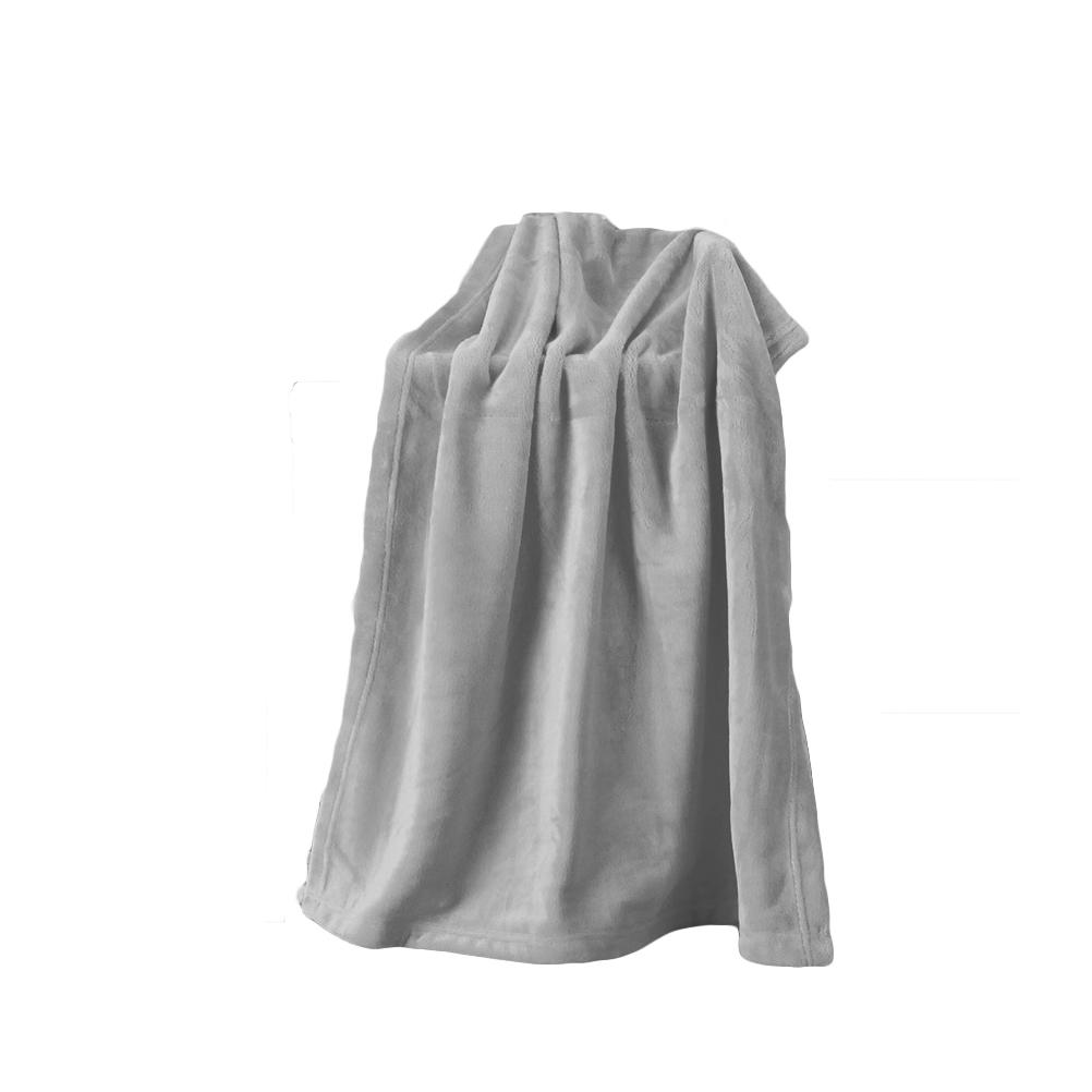 Flannel Fleece Pet Blanket Silvery Grey Lightweight Warm Comfortable for Small Pets Solid Color Flannel Pet Blanket