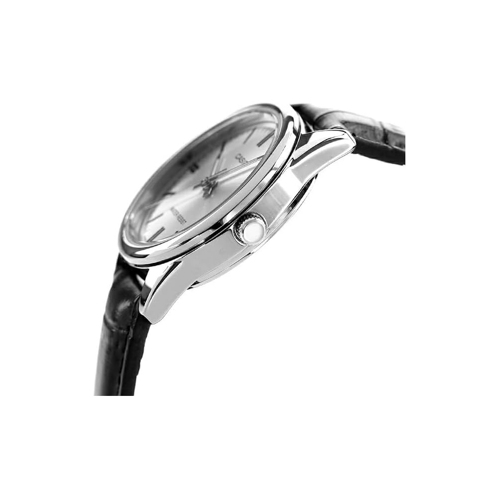 Casio Стандартные женские часы Chupacasi Quartz LTP-V005L-7A Кожаный ремешок Серебристый