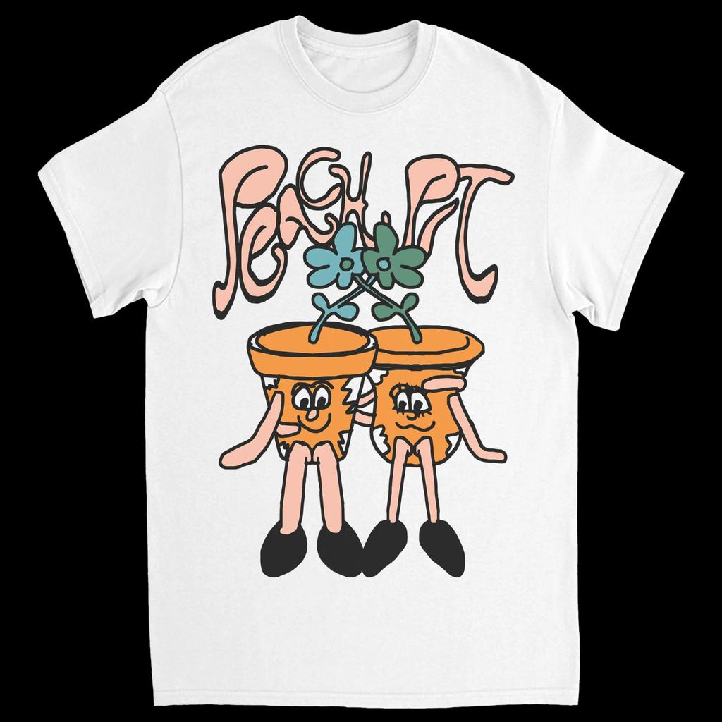 Хлопковая футболка унисекс с коротким рукавом Peach Pit Band, размеры S-5XL, BT1548