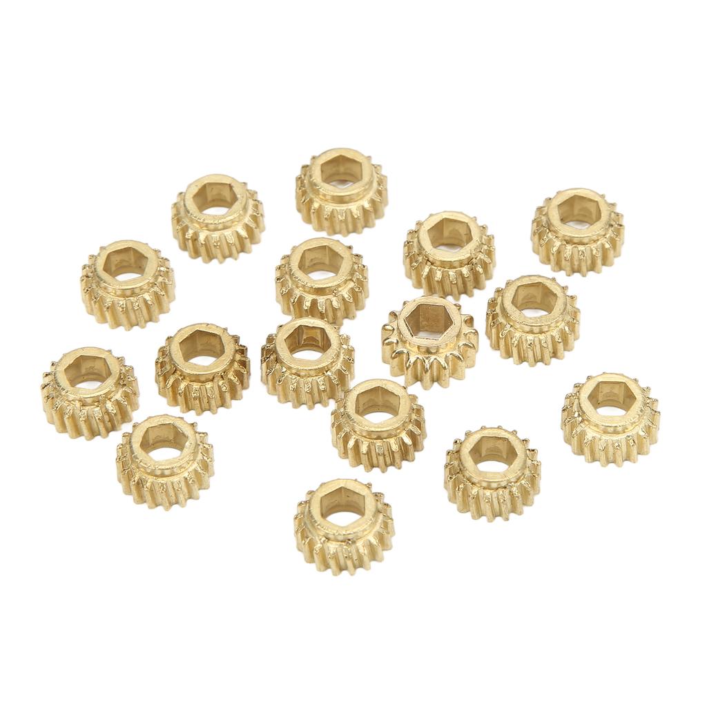18Pcs Tuning Peg Gear Hex Hole Metal for Classical Guitar String Tuners Ratio 1:18