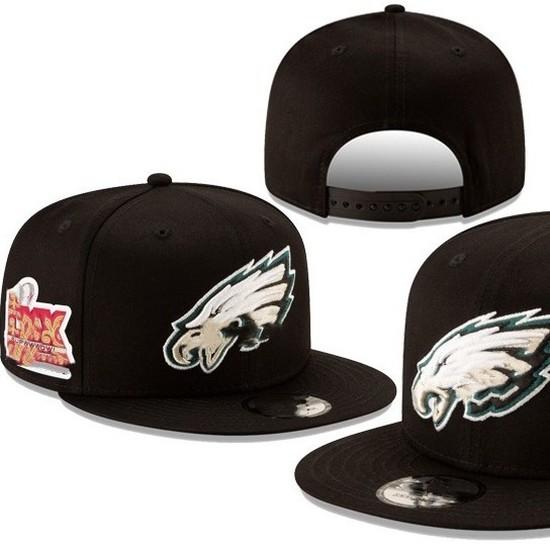 Eagles Super Bowl Cap Adjustable Embroidered Duckbill Cap League Football Cap Flat Brim Baseball Cap