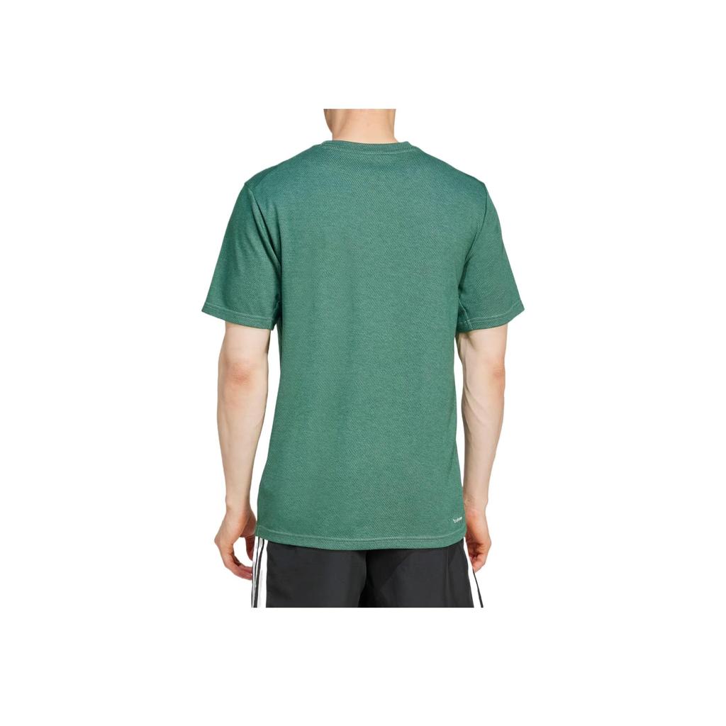 adidas Базовый тренировочный топ Feelready Новинка Футболка Серебристо-зеленый Мужской JD0174