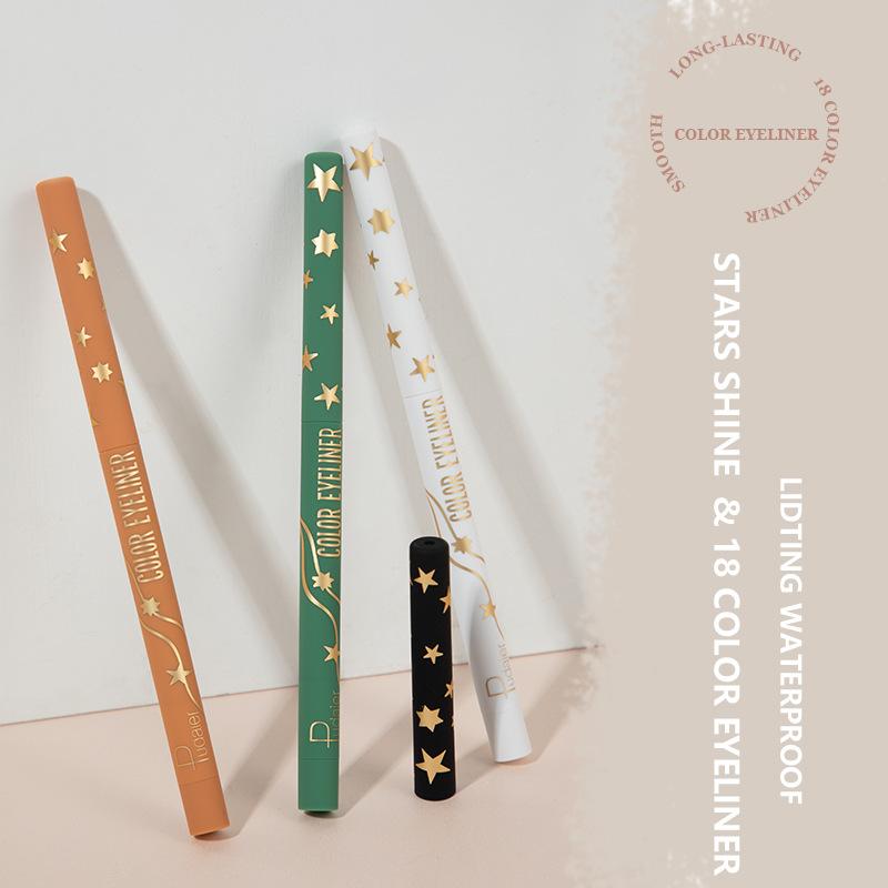 Подводка для глаз Pudaier против пота, прочная и легко наносимая подводка для глаз, 18-цветная подводка для глаз